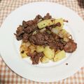 クックZBAY7G☆'s cooksnap of when they made 牛肉とじゃがいものガーリックソテー.