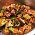 タキカド's cooksnap of when they made キムチたこきゅうの昆布締め.