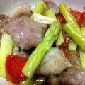 chiekopon1's cooksnap of when they made 簡単！豚肉とアスパラDEアヒージョ♪.