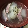 Stacieee's cooksnap of when they made 冬瓜とベーコンのスープ～パクチーを添えて.