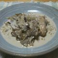 mikichiko's cooksnap of when they made 超簡単☆鶏モモ肉（骨付き）のクリーム煮.