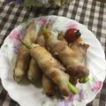 yuminan47k's cooksnap of when they made アスパラとはんぺんの豚バラ巻.