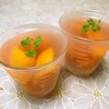 ＠迷子＠'s cooksnap of when they made 桃のコンポートで作る♪本格ももゼリー.