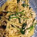 ぴよっぴよ's cooksnap of when they made ランチに☆鶏とほうれん草の和風パスタ.