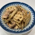 みるきりん。's cooksnap of when they made 便秘解消！鶏とゴボウとレンコン煮.