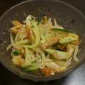 ＠ろくすけ's cooksnap of when they made もやしときゅうりと薄上げとちくわでナムル.