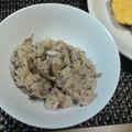 堕天使M's cooksnap of when they made サバ缶炊き込み御飯.