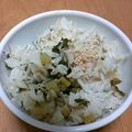 erika5050's cooksnap of when they made 大根の葉の炊き込みご飯.