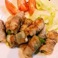 yuzumanma's cooksnap of when they made 糖質制限☆ピーマンチーズの肉巻き.