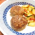 t-house's cooksnap of when they made 我が家の手作りハンバーグ.