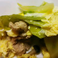 SuZuKze's cooksnap of when they made キャベツと豚肉の白だし卵とじ.