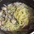 maberusunu's cooksnap of when they made 簡単なのに、濃厚クリームパスタ♡.