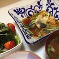 クックI3XQF3☆'s cooksnap of when they made ヘルシー 鯖の焼きびたし.