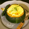 megmicky's cooksnap of when they made 坊ちゃんかぼちゃ丸ごとドリア(グラタン).