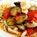 いちごのいちご's cooksnap of when they made 夏野菜沢山！冷製トマトパスタ✨.