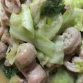 ゆせりた18's cooksnap of when they made 簡単スピード料理ネギ塩ホルモン炒め.
