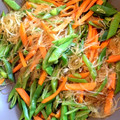 mi＋−'s cooksnap of when they made 簡単♪ 人参とささげ豆の春雨炒め.