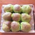 tarokichi6's cooksnap of when they made 食べたい分だけ☆あんこ入り抹茶ちぎりパン.