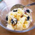 mkksk's cooksnap of when they made ブルーベリー♡ヨーグルトアイスクリーム.