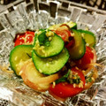 赤い彗星☆'s cooksnap of when they made きゅうりとトマトとみょうがの塩昆布和え.