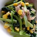 ちよんち's cooksnap of when they made 小松菜のバターコンソメ炒め 超簡単美味い.