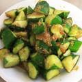 ぶちもに's cooksnap of when they made 簡単★大量消費！きゅうりの胡麻味噌炒め.