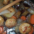 たかのみこ's cooksnap of when they made リメイク♡野菜たっぷり黒酢酢豚風炒め.