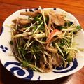 まどかせんせい's cooksnap of when they made カニカマ入り♪貝割れと舞茸の胡麻ポン和え.