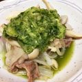 卵せんべい's cooksnap of when they made 豚肉玉ねぎシメジを擦りおろし胡瓜ポンで♪.