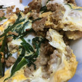minimi30's cooksnap of when they made 簡単！ニラとそぼろの甘辛卵とじ.