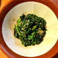tarokichi6's cooksnap of when they made つるむらさきの胡麻和え.
