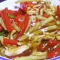 Rick_t's cooksnap of when they made 鶏肉でチンジャオロース　青椒肉絲.