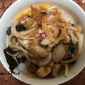 働く女子の台所's cooksnap of when they made ❤︎タコとキムチのピリ辛コクうま丼❤︎.