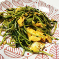 ゆー1024's cooksnap of when they made 豆苗とにんじんのマスタードマヨ醤油炒め.