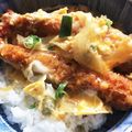 BYU's cooksnap of when they made 卵とじ丼＊カツ煮＊かつ丼＊玉子丼＊親子丼.