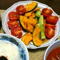 ♡のんちゃ♡♡'s cooksnap of when they made すし酢でサラダ。トマトかぼちゃキュウリ.