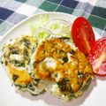 yasutonton's cooksnap of when they made *卵無しモロヘイヤとわかめのハンバーグ*.
