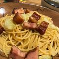 かなにゃゃん's cooksnap of when they made ベーコンとキャベツのアンチョビパスタ♡.