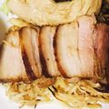 ｐeach's cooksnap of when they made ジューシー豚バラブロックオーブン焼き♪.