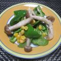 ジョングレ's cooksnap of when they made ☆コーン＆ピーマン＆しめじ☆隙間お弁当.
