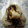 haneken's cooksnap of when they made 納豆で☆大満足☆おにぎり達♪.