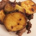 おやつや's cooksnap of when they made 牛肉とさつまいもの甘辛炒め☆.