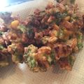 めりーがっつさぶ's cooksnap of when they made ザックザク食感♡コーンとゴーヤのかき揚げ.
