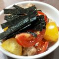 withスマーフ's cooksnap of when they made トマトと納豆！の簡単和え物.