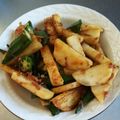 ＴＭＭ－Ｓ's cooksnap of when they made 簡単！おくらと山芋のシンプル醤油炒め.