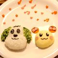 hiyoromuya's cooksnap of when they made 1歳の誕生日に♡ワンワンプレート♫.