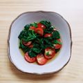 nanatas0's cooksnap of when they made トマトとモロヘイヤの、めんつゆ浸し♪.