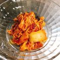 ぱんだ170071's cooksnap of when they made 居酒屋おつまみ♡カリカリ鶏皮キムチ炒め♡.