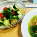 もぐドン's cooksnap of when they made ✿オクラと胡瓜の大葉入り梅かつお和え✿.