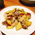 QUEENTANGO's cooksnap of when they made 鶏肉とりんごとさつまいものバジル焼き☆.